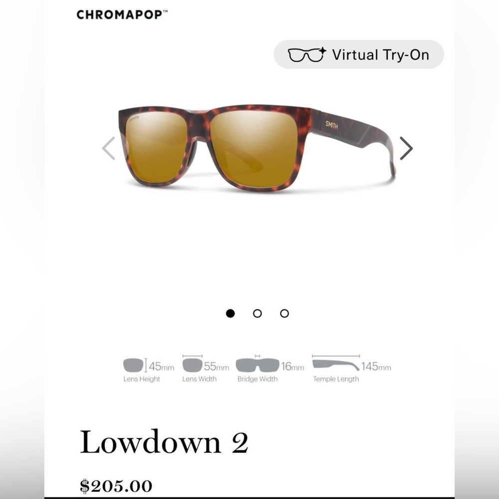 Smith Lowdown 2 Sunglasses NIB